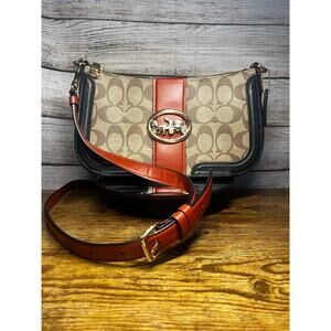 Coach Georgie Signature Baguette Shoulder Bag
